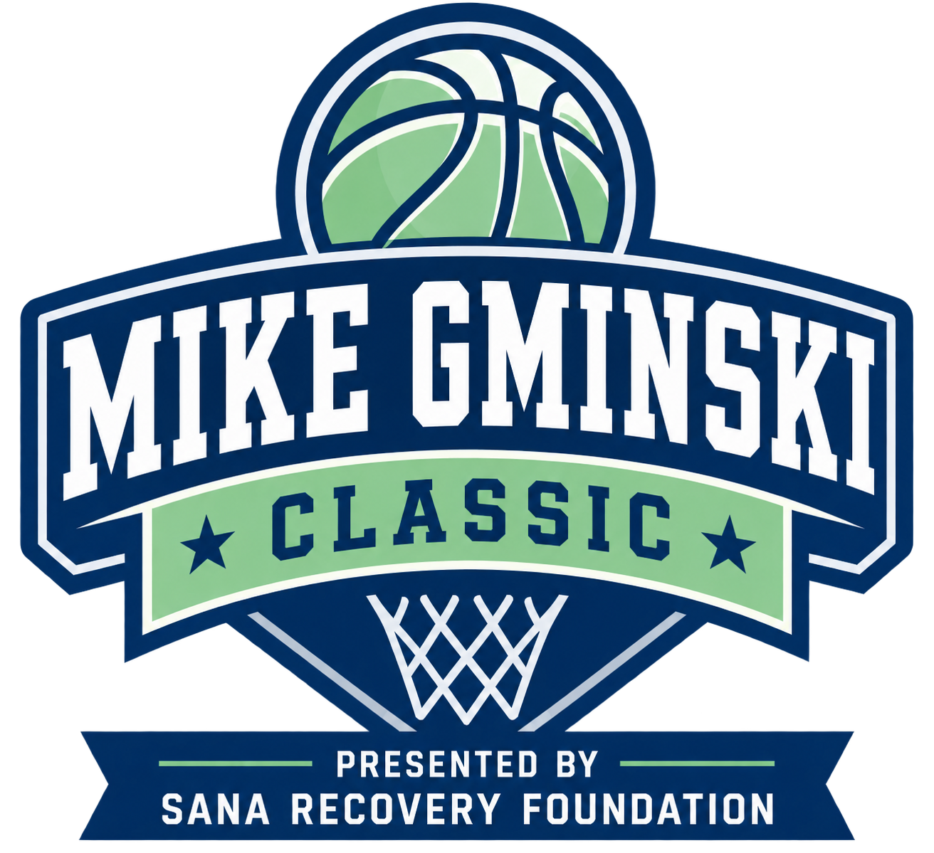 Mike Gminski Classic logo, presented by Sana Recovery Foundation
